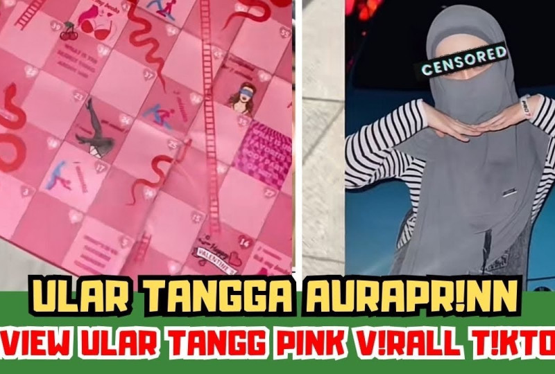 Heboh! Video Permainan Ular Tangga Pink Jadi Viral, Pasutri Auraprin dan Black Panda Bikin Netizen Gagal Fokus!