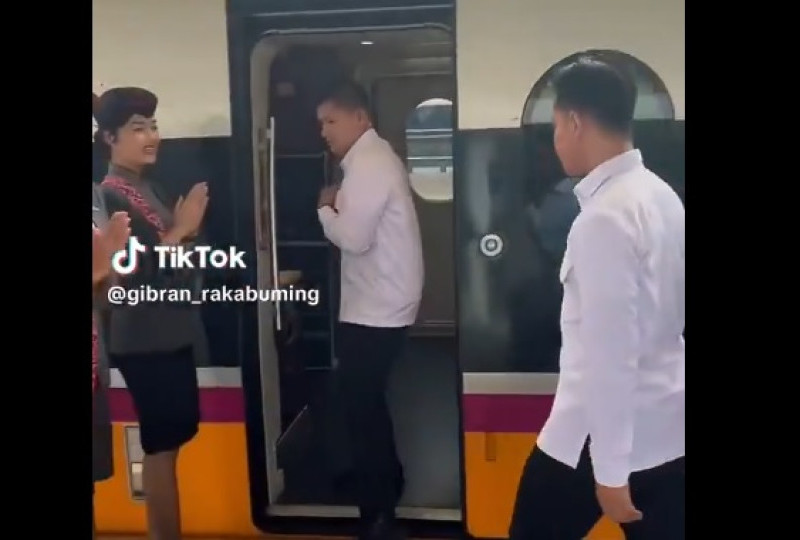 VIDEO Viral Whoosh! Rapat Gibran di Kereta Cepat Jakarta Bandung